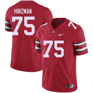 #75 Carson Hinzman The Fighting Buckeyes Red Men's Jersey 2025-26 Football 339051-588