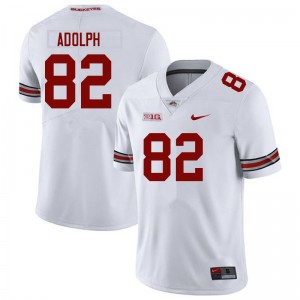 #82 David Adolph OSU Buckeyes White Men's Jersey 2025-26 Football 340752-511