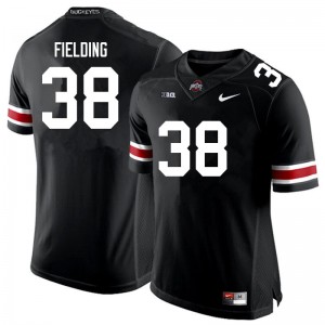#38 Jayden Fielding Buckeye Nation Black Men's Jersey University Football 610048-980
