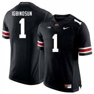 #1 Davison Igbinosun OSU Buckeyes Black Mens Jersey High School Football 939018-245