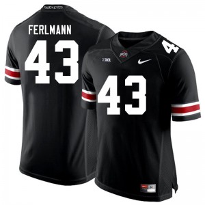 #43 John Ferlmann The Ohio State Black Mens Jersey Player Football 554695-448