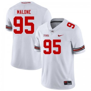 #95 Tywone Malone OSU White Men Jersey Player Football 768336-531