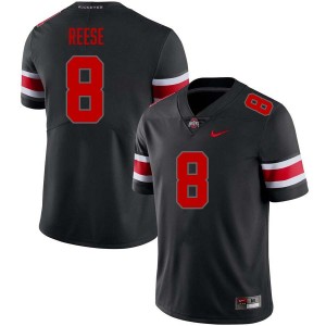 #8 Arvell Reese Buckeye Nation Blackout Men's Jersey Limited Football 436152-837