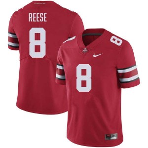 #8 Arvell Reese Go Bucks Red Men Jersey University Football 790155-754