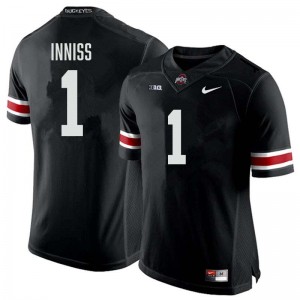 #1 Brandon Inniss OSU Buckeyes Black Men's Jersey 2025 Football 405141-393