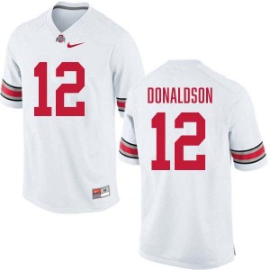#12 CJ Donaldson OSU White Men Jersey NCAA Football 216681-757