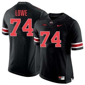 #74 Carter Lowe The Fighting Buckeyes Blackout Mens Jersey 2025-26 Football 225028-941