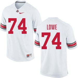 #74 Carter Lowe The Fighting Buckeyes White Men's Jersey 2025 Football 591436-392