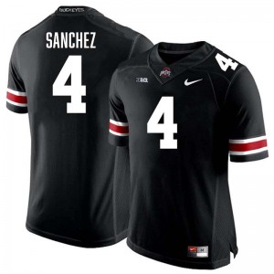 #4 Devin Sanchez Ohio State Buckeyes Black Mens Jersey Official Football 134992-230