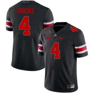 #4 Devin Sanchez Ohio State Blackout Men Jersey Stitched Football 546080-210