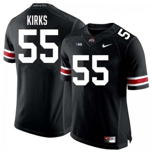 #55 Dominic Kirks Ohio State Black Men Jersey Limited Football 384229-149