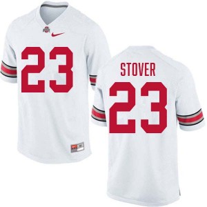 #23 Garrett Stover Ohio State White Men Jersey Stitched Football 307323-771