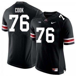 #76 Jake Cook OSU Black Men Jersey Limited Football 382621-524