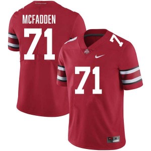 #71 Jayvon McFadden Ohio State Buckeyes Red Mens Jersey Replica Football 906546-255