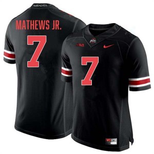 #7 Jermaine Mathews Jr. Ohio State Blackout Mens Jersey High School Football 202125-813
