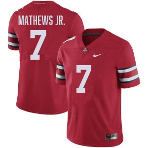 #7 Jermaine Mathews Jr. OSU Red Men's Jersey Game Football 958790-570