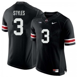 #3 Lorenzo Styles Jr. OSU Buckeyes Black Men Jersey NCAA Football 726076-201