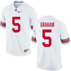 #5 Mylan Graham Ohio State White Men Jersey Limited Football 875766-166