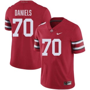 #70 Phillip Daniels Ohio State Red Mens Jersey Limited Football 142758-537