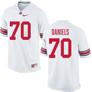 #70 Phillip Daniels Buckeye Nation White Mens Jersey University Football 237193-450