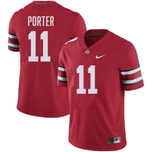 #11 Quincy Porter Go Bucks Red Mens Jersey High School Football 818418-176