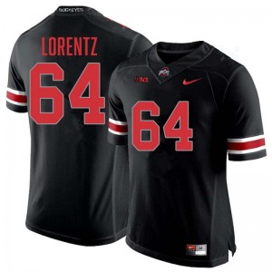 #64 Simon Lorentz Ohio State Blackout Mens Jersey High School Football 256128-173