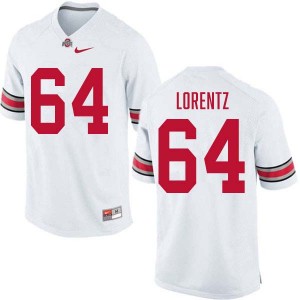 #64 Simon Lorentz The Fighting Buckeyes White Men Jersey Official Football 828505-275