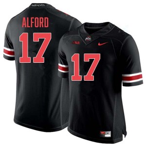 #17 Tarvos Alford Ohio State Blackout Mens Jersey 2025 Football 727671-526