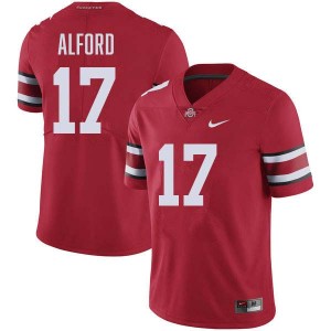 #17 Tarvos Alford Ohio State Red Men's Jersey Player Football 487359-990
