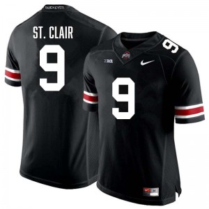 #9 Tavien St. Clair Ohio State Black Mens Jersey University Football 826897-547