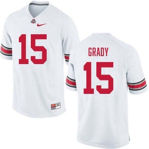 #15 Zion Grady Buckeye Nation White Men's Jersey High School Football 549906-526
