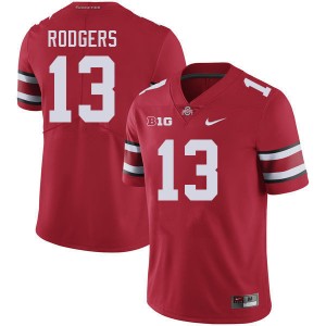 #13 Bryson Rodgers Ohio State Red Men Jersey 2025 Football 501628-360