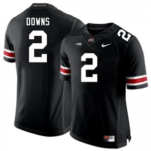 #2 Caleb Downs The Fighting Buckeyes Black Men Jersey University Football 328434-338