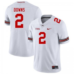 #2 Caleb Downs Buckeye Nation White Mens Jersey 2025-26 Football 948485-439