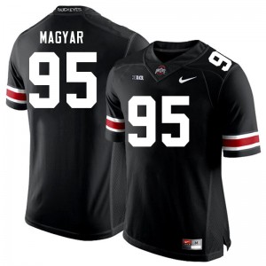 #95 Casey Magyar OSU Black Mens Jersey Stitched Football 729052-632
