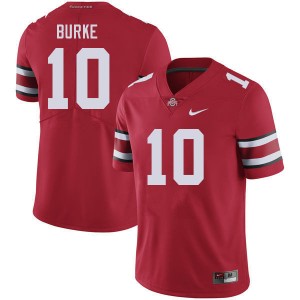#10 Denzel Burke OSU Buckeyes Red Men's Jersey 2025-26 Football 126800-507