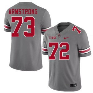 #73 Devontae Armstrong Ohio State Grey Men Jersey Official Football 402630-239
