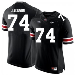 #74 Donovan Jackson Ohio State Black Men Jersey Official Football 555642-556