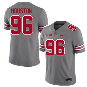 #96 Eddrick Houston Ohio State Buckeyes Grey Men Jersey University Football 809476-962