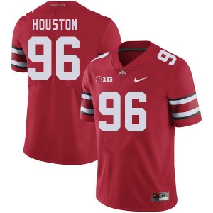 #96 Eddrick Houston Ohio State Buckeyes Red Men's Jersey Stitched Football 469761-823