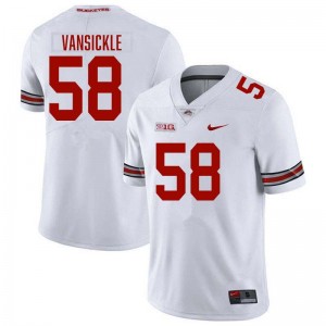 #58 Gabe VanSickle The Fighting Buckeyes White Men's Jersey Player Football 999479-349
