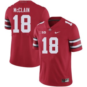 #18 Jaylen McClain The Ohio State Red Men's Jersey Stitched Football 729918-473