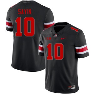 #10 Julian Sayin Ohio State Blackout Men Jersey Alumni Football 295569-661