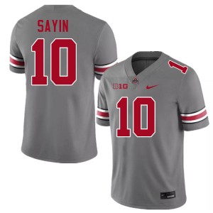 #10 Julian Sayin OSU Buckeyes Grey Men's Jersey 2025 Football 658585-716
