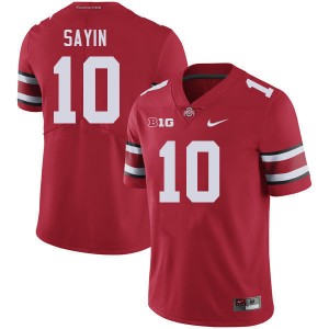 #10 Julian Sayin Buckeye Nation Red Mens Jersey University Football 349250-534