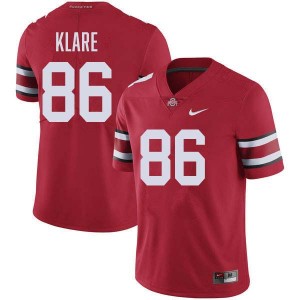 #86 Max Klare Ohio State Buckeyes Red Men's Jersey Stitched Football 866638-703