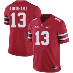 #13 Miles Lockhart The Fighting Buckeyes Red Men Jersey Replica Football 835402-426