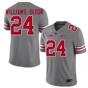 #24 Sam Williams-Dixon The Ohio State Grey Mens Jersey Embroidery Football 838965-833