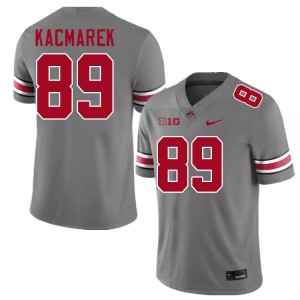 #89 Will Kacmarek Ohio State Grey Men Jersey Replica Football 757200-685