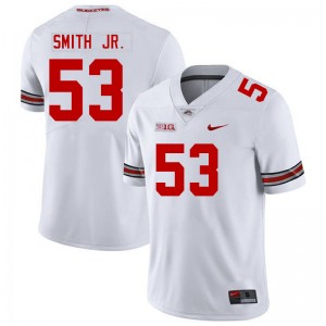 #53 Will Smith Jr. Buckeye Nation White Men's Jersey Embroidery Football 754129-145